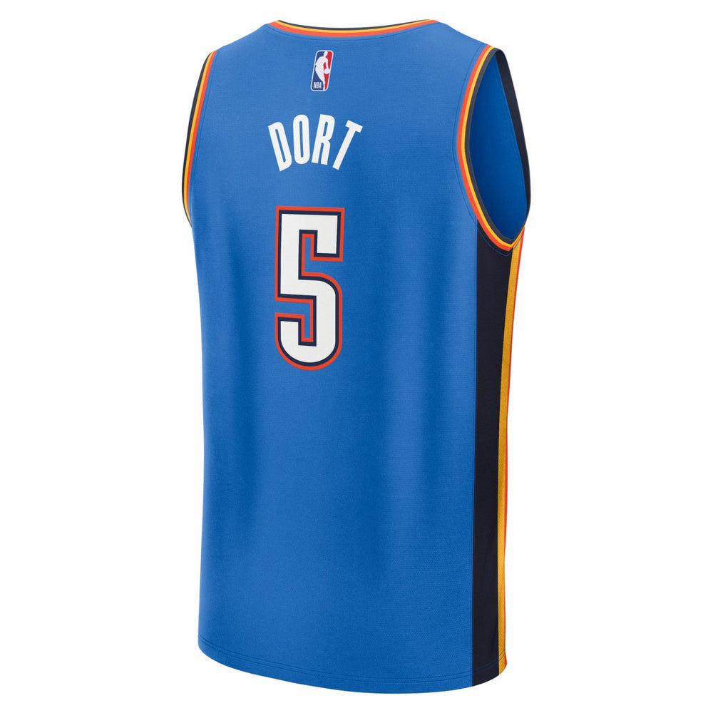 Blue Luguentz Dort Oklahoma City Thunder 2025 NBA Finals Champions Fast Break Replica Player Jersey | NBA