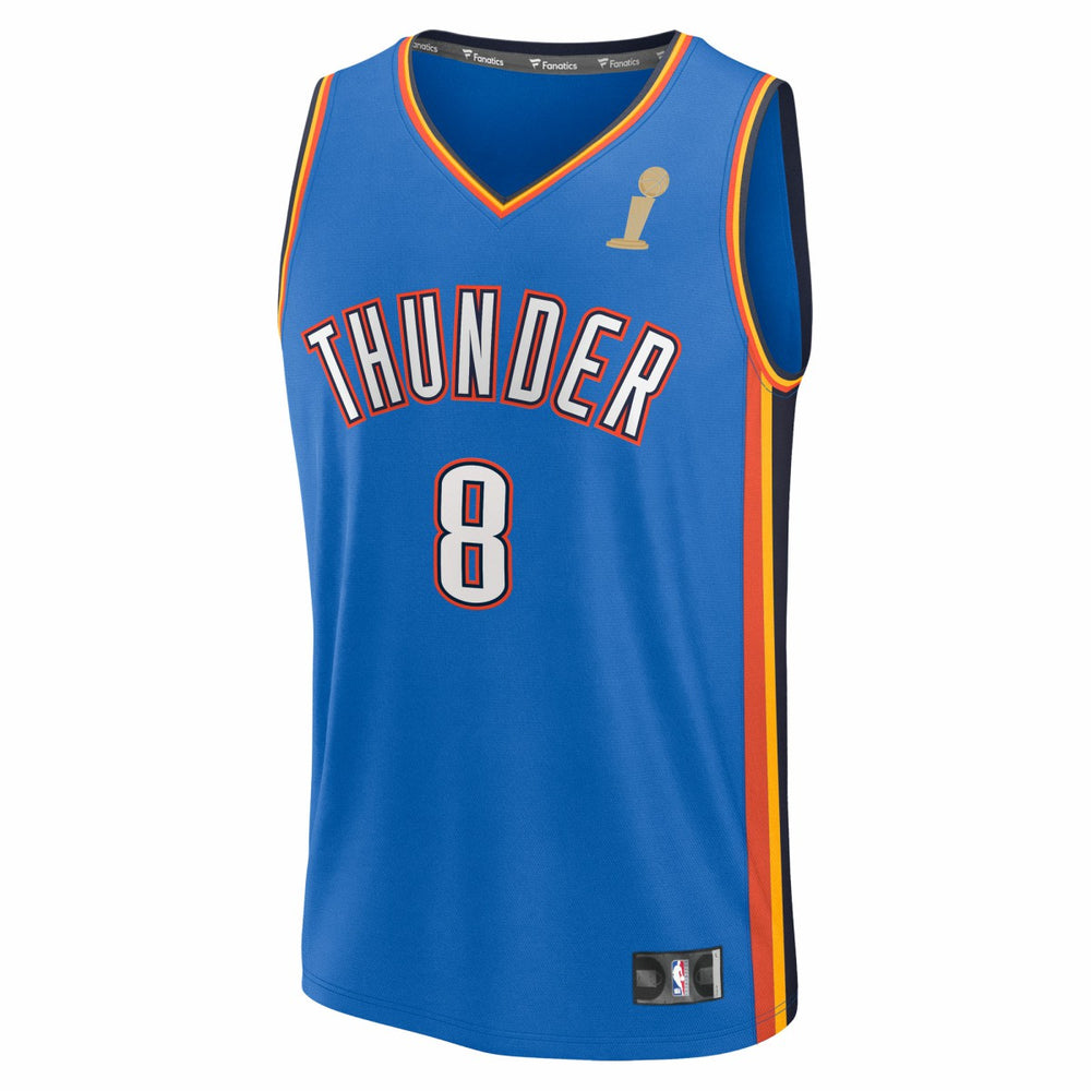 Blue Jalen Williams Oklahoma City Thunder 2025 NBA Finals Champions Fast Break Replica Player Jersey | NBA