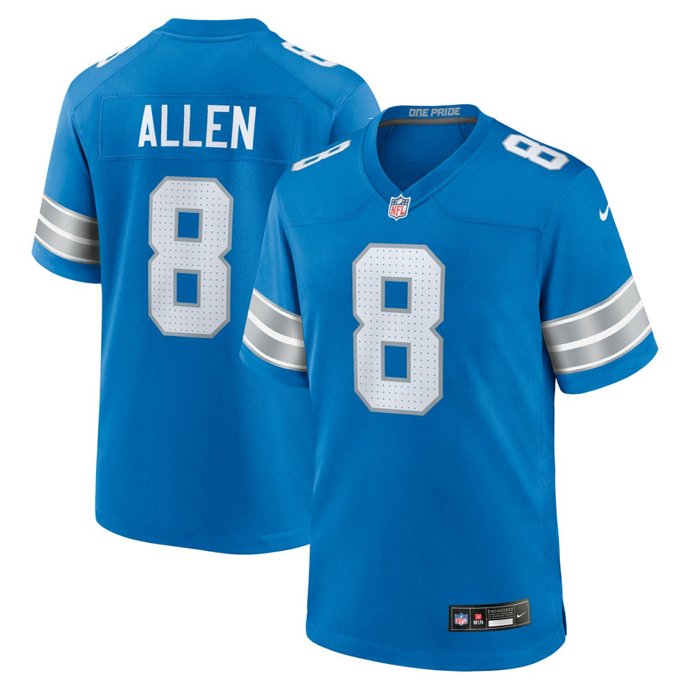 Detroit Lions Kyle Allen  Team Game Jersey | NFL Hot