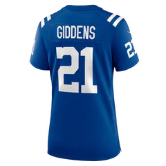 Indianapolis Colts DJ Giddens  Women's Team Game Jersey | NFL US