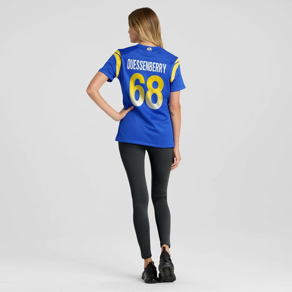Los Angeles Rams David Quessenberry  Women's Team Game Jersey | NFL Near me