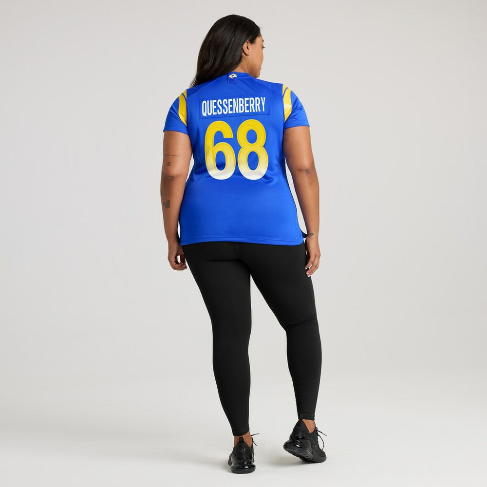 Los Angeles Rams David Quessenberry  Women's Team Game Jersey | NFL Near me
