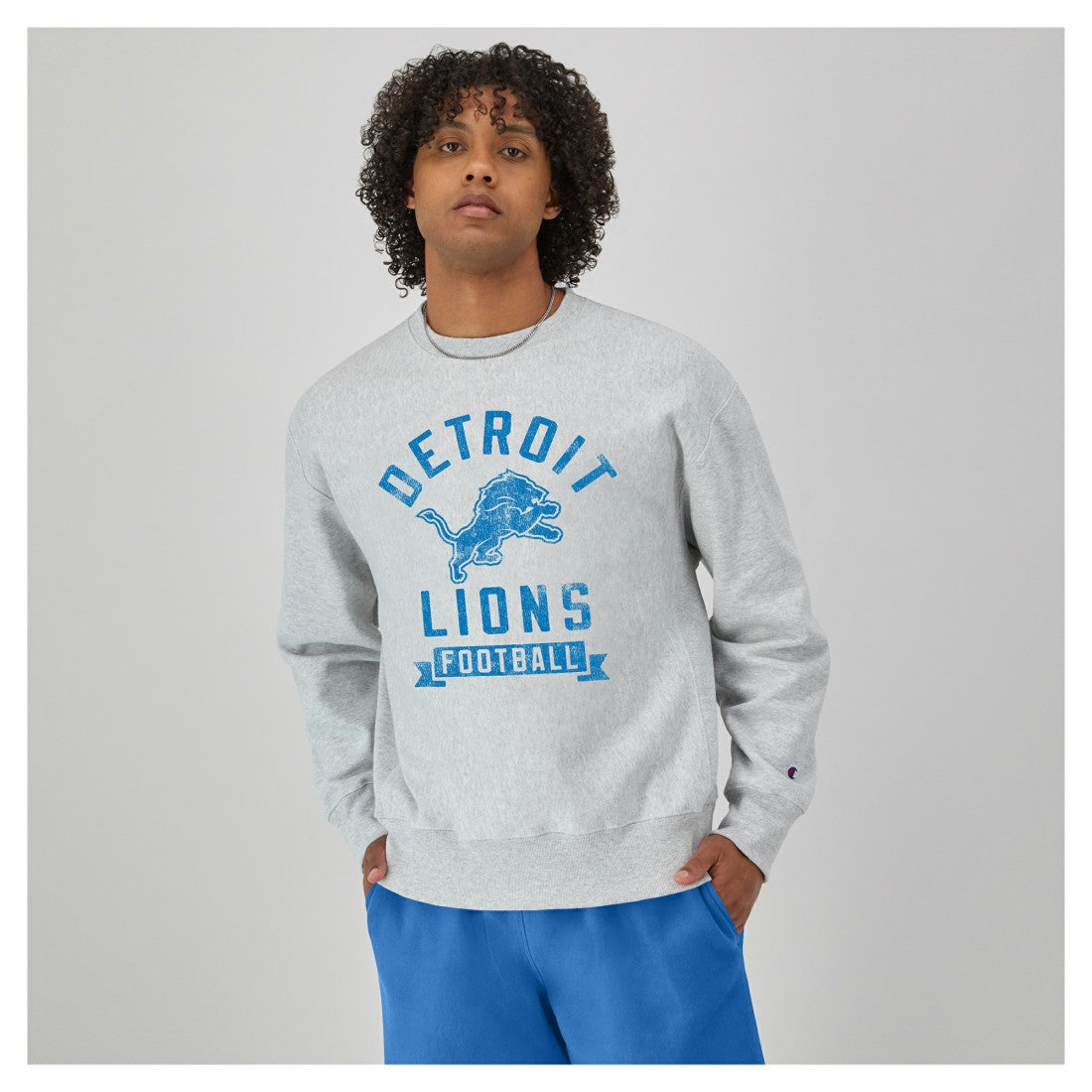 Detroit Lions Reverse Weave Fleece Pullover Sweatshirt | NFL On sale