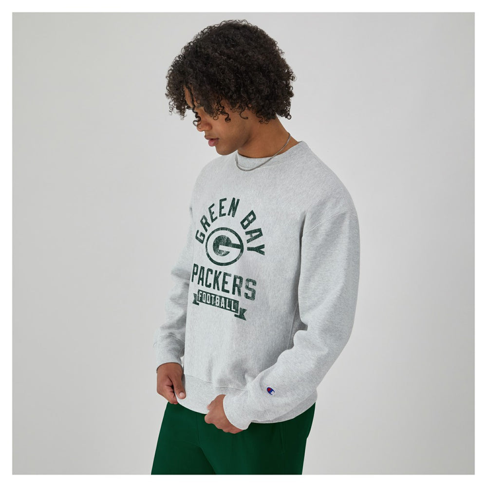 Green Bay Packers Reverse Weave Fleece Pullover Sweatshirt | NFL New