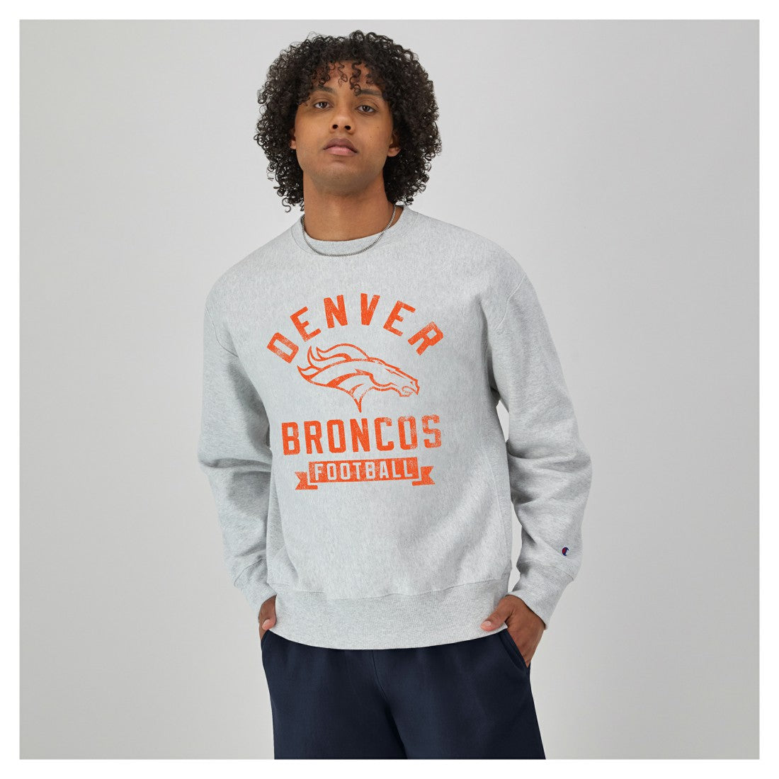 Denver Broncos Reverse Weave Fleece Pullover Sweatshirt | NFL On sale
