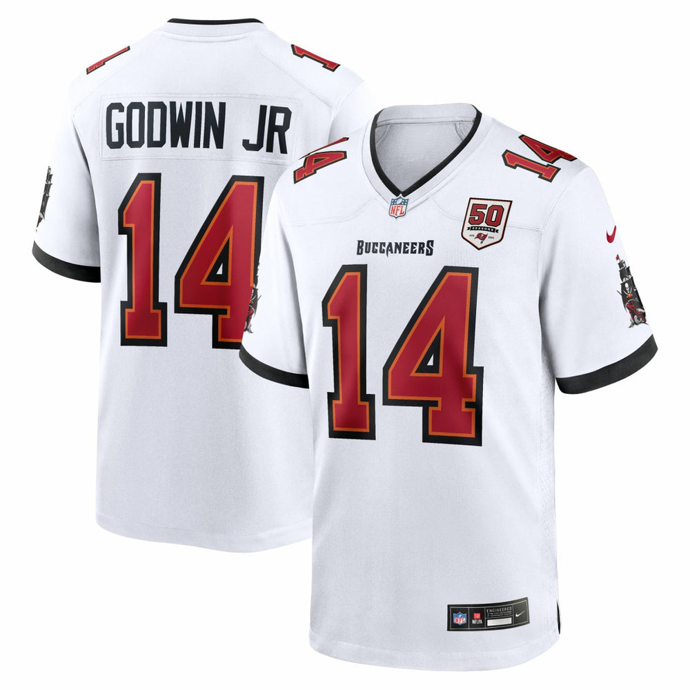 Tampa Bay Buccaneers Chris Godwin Jr.  50th Season White Game Jersey | NFL On sale