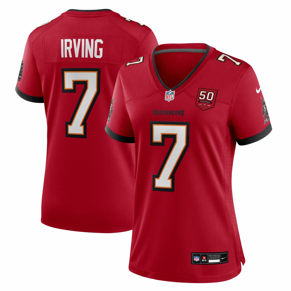 Tampa Bay Buccaneers Bucky Irving  Women's 50th Season Team Game Jersey | NFL Hot