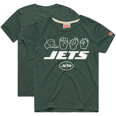 New York Jets Homage Youth Love Sign x ASL 2.0 Tri-Blend T-Shirt | NFL On sale