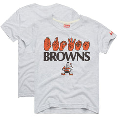 Cleveland Browns Homage Youth Love Sign x ASL 2.0 Tri-Blend T-Shirt | NFL US