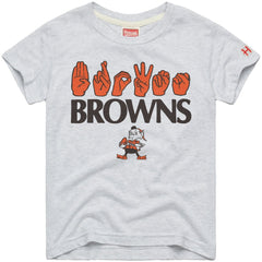 Cleveland Browns Homage Youth Love Sign x ASL 2.0 Tri-Blend T-Shirt | NFL US