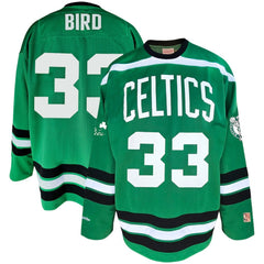 Kelly Green Larry Bird Boston Celtics Big & Tall NBA Hockey Jersey | NBA