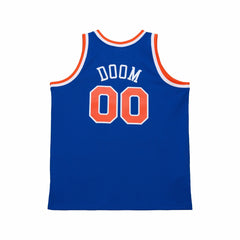 Blue MF DOOM x NY Knicks x A New York Story Fashion Jersey | NBA