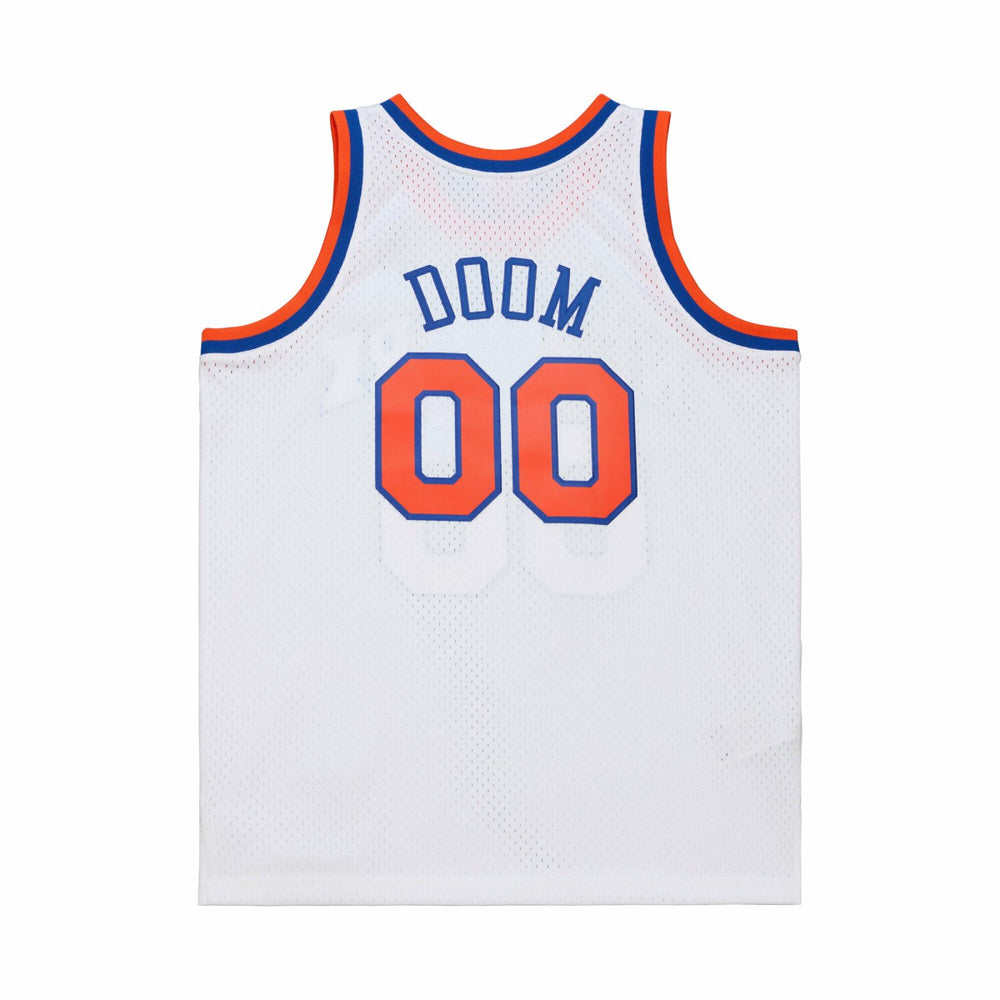 White MF DOOM x NY Knicks x A New York Story Fashion Jersey | NBA