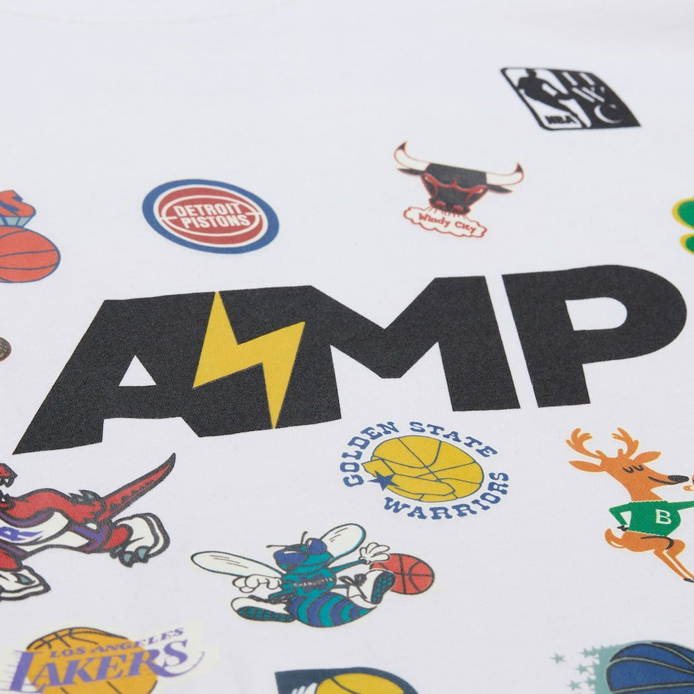 White  x NBA x AMP T-Shirt | NBA