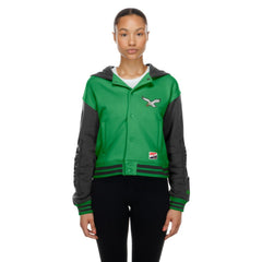 Philadelphia Eagles Women's Throwback Full-Snap Hooded Jacket | NFL Online