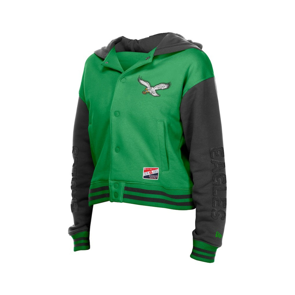 Philadelphia Eagles Women's Throwback Full-Snap Hooded Jacket | NFL Online