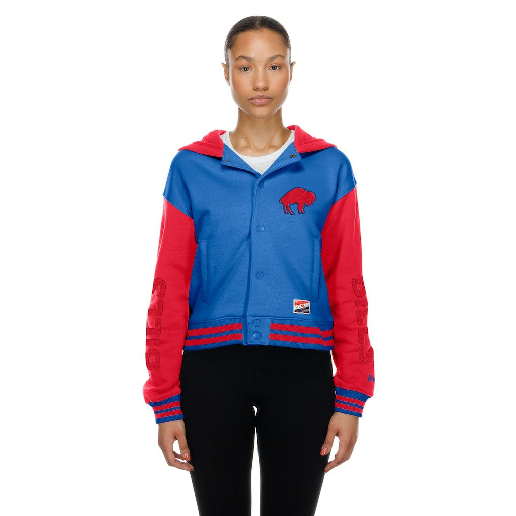 Buffalo Bills Women's Throwback Full-Snap Hooded Jacket | NFL Discount