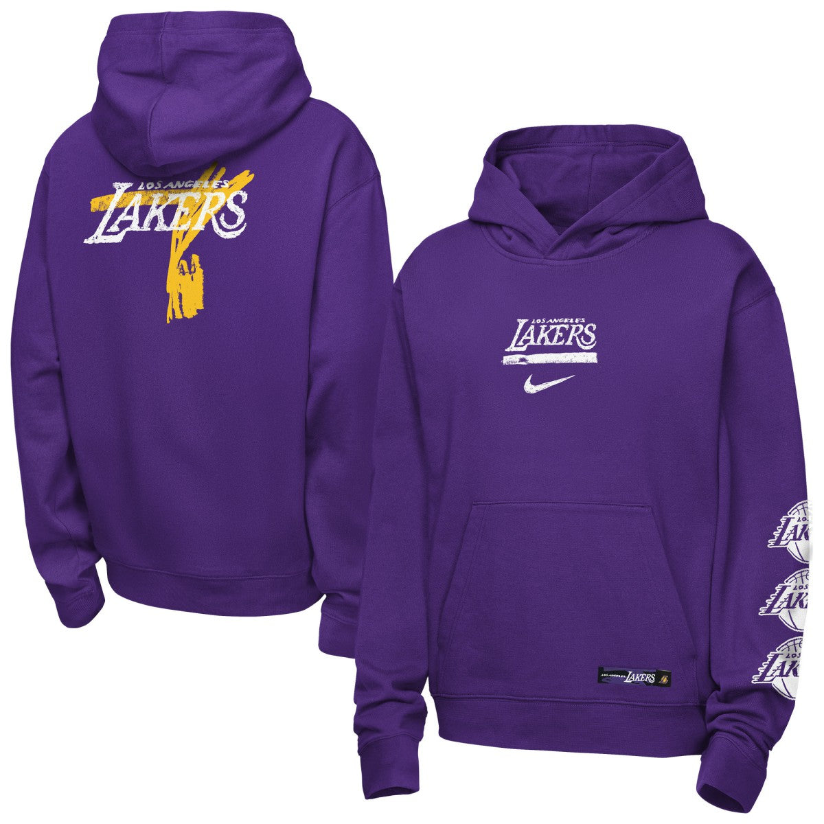 Purple Los Angeles Lakers Youth Courtside Club Premiere Hoodie | NBA