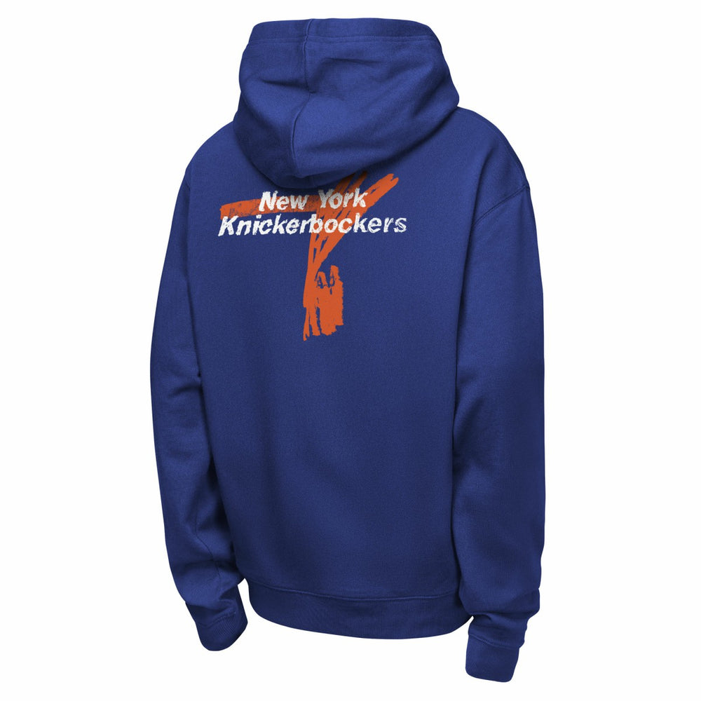 Blue New York Knicks Youth Courtside Club Premiere Hoodie | NBA