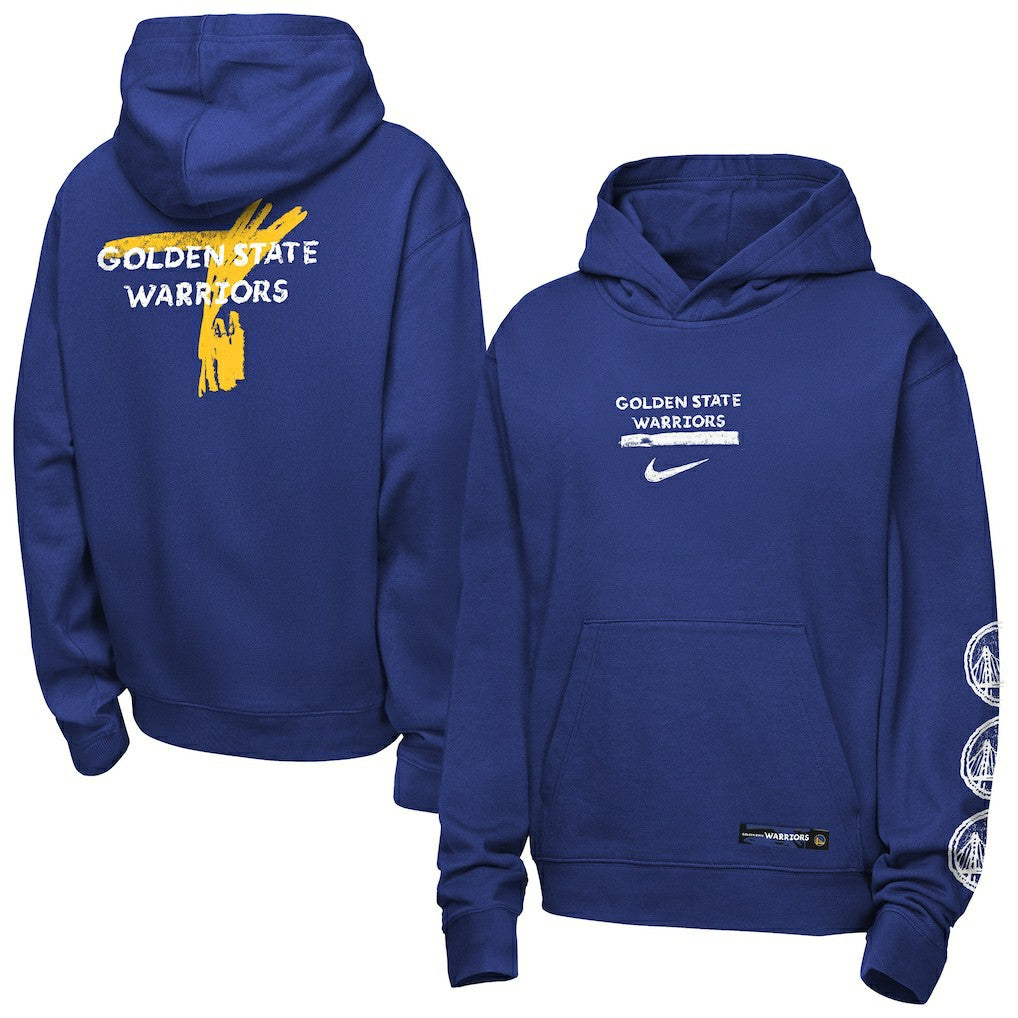 Royal Golden State Warriors Youth Courtside Club Premiere Hoodie sale | NBA