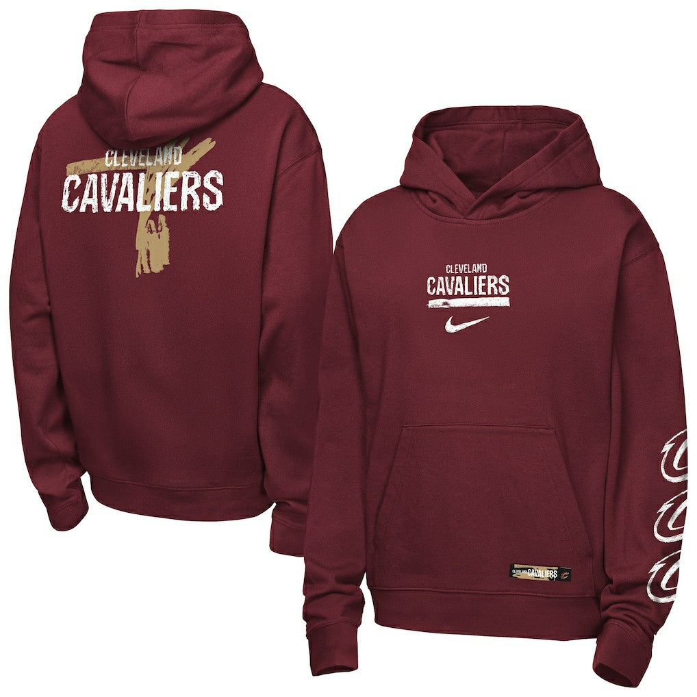 Wine Cleveland Cavaliers Youth Courtside Club Premiere Hoodie sale | NBA