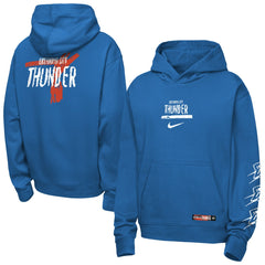 Blue Oklahoma City Thunder Youth Courtside Club Premiere Hoodie | NBA