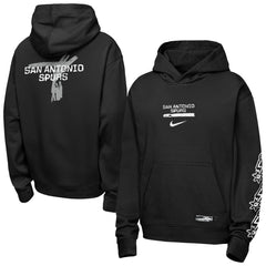 Black San Antonio Spurs Youth Courtside Club Premiere Hoodie | NBA
