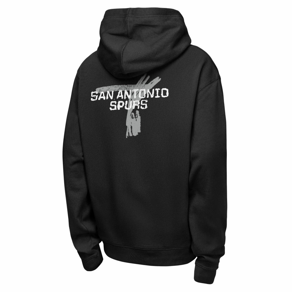 Black San Antonio Spurs Youth Courtside Club Premiere Hoodie | NBA