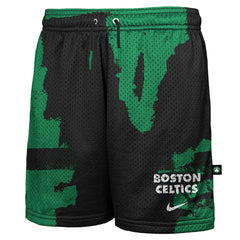 Black/Kelly Green Boston Celtics Youth Courtside Pro Shot Dri-FIT Mesh Practice Shorts | NBA