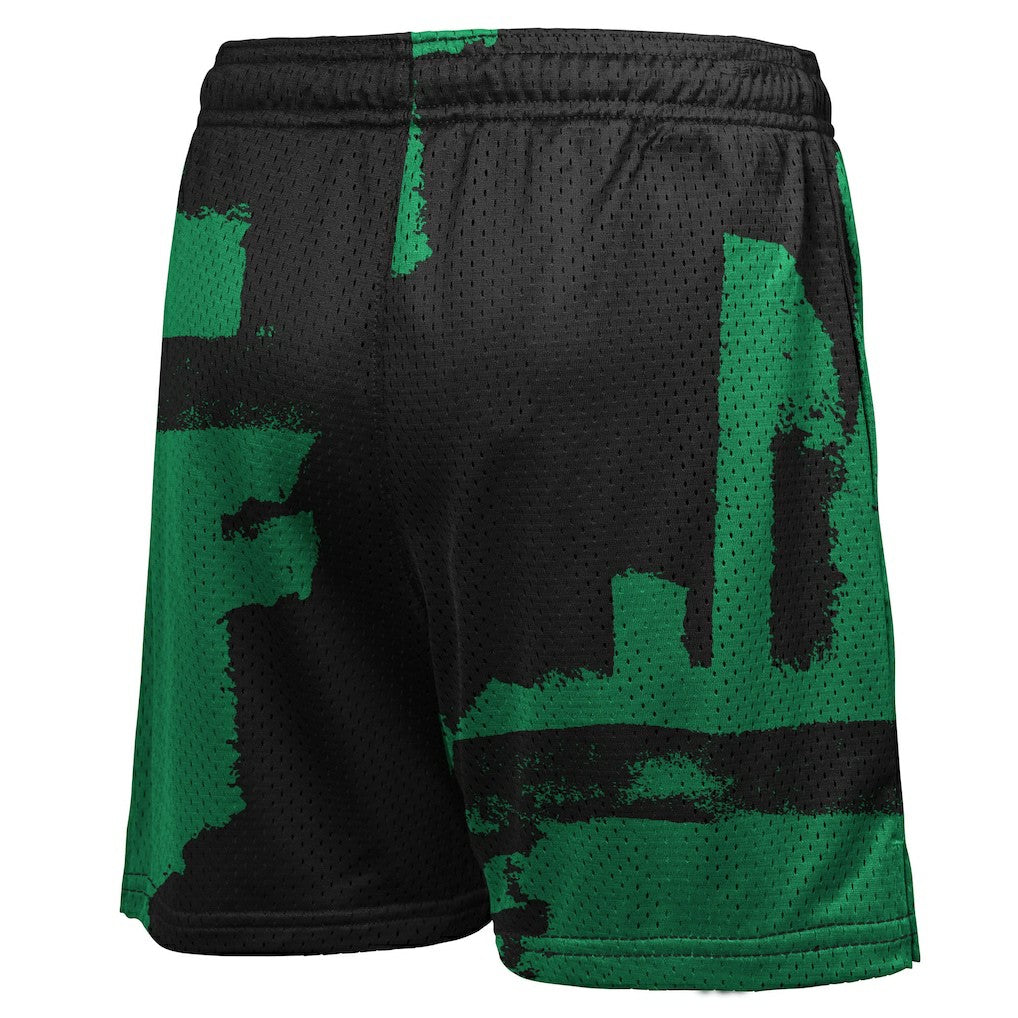 Black/Kelly Green Boston Celtics Youth Courtside Pro Shot Dri-FIT Mesh Practice Shorts | NBA