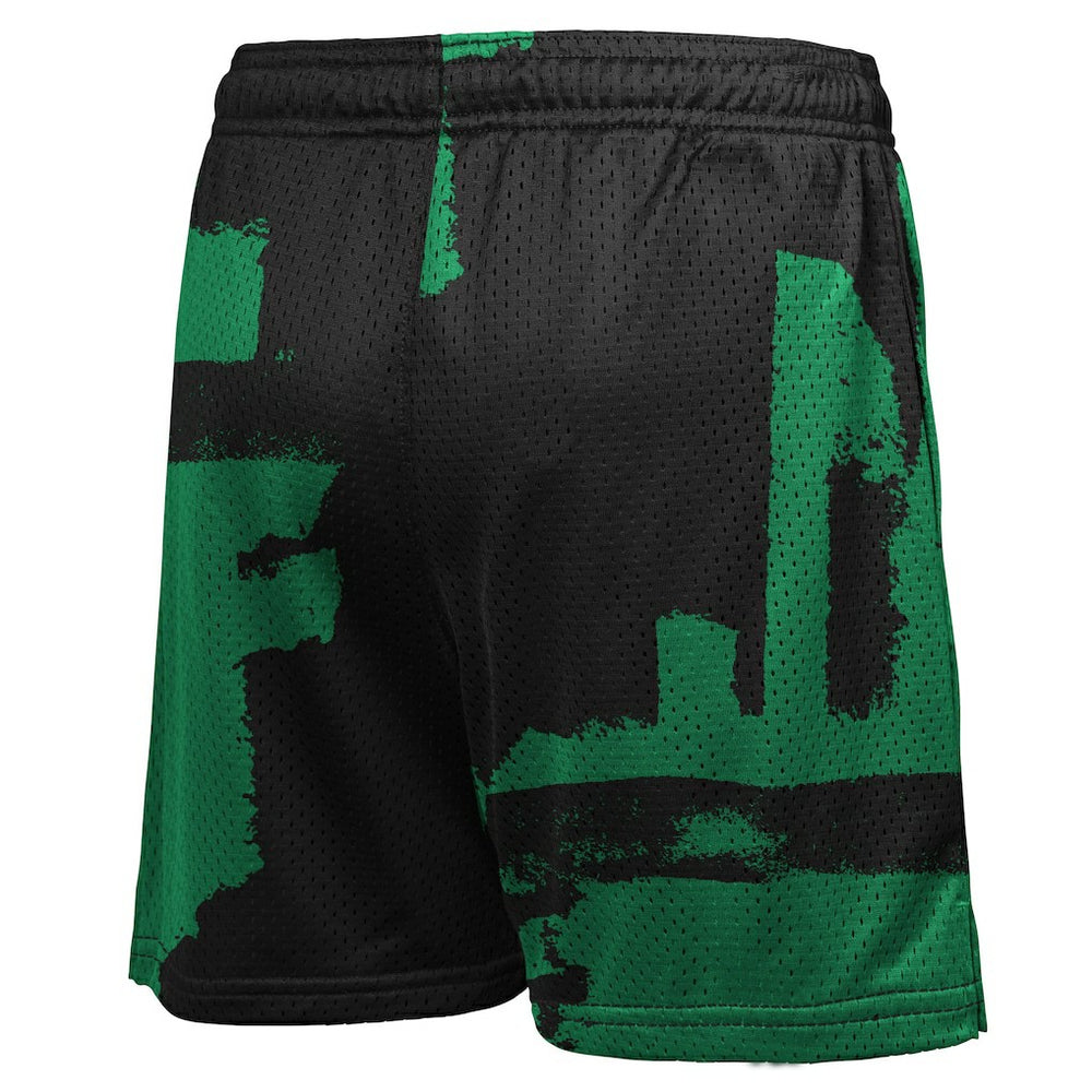 Black/Kelly Green Boston Celtics Youth Courtside Pro Shot Dri-FIT Mesh Practice Shorts | NBA