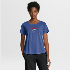 Chicago Cubs Nike Women's Arched Tri-Blend T-Shirt - MLB T-shirts