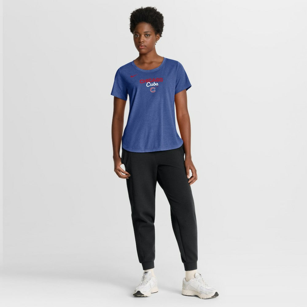 Chicago Cubs Nike Women's Arched Tri-Blend T-Shirt - MLB T-shirts