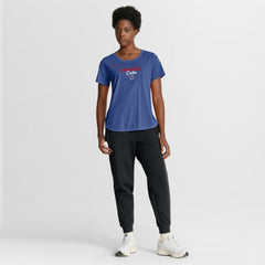 Chicago Cubs Nike Women's Arched Tri-Blend T-Shirt - MLB T-shirts