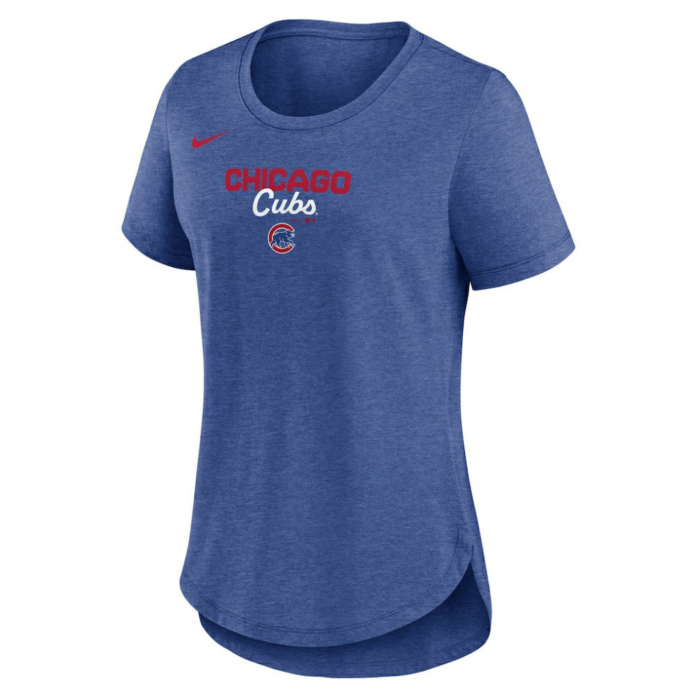 Chicago Cubs Nike Women's Arched Tri-Blend T-Shirt - MLB T-shirts