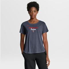 Minnesota Twins Nike Women's Arched Tri-Blend T-Shirt - MLB T-shirts