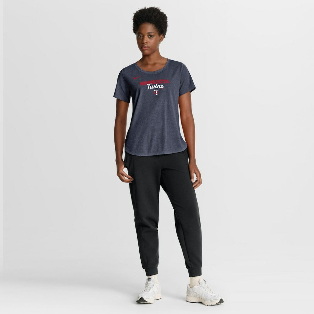 Minnesota Twins Nike Women's Arched Tri-Blend T-Shirt - MLB T-shirts