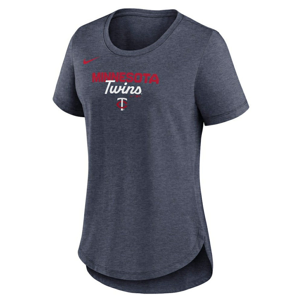 Minnesota Twins Nike Women's Arched Tri-Blend T-Shirt - MLB T-shirts