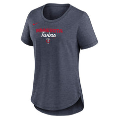 Minnesota Twins Nike Women's Arched Tri-Blend T-Shirt - MLB T-shirts
