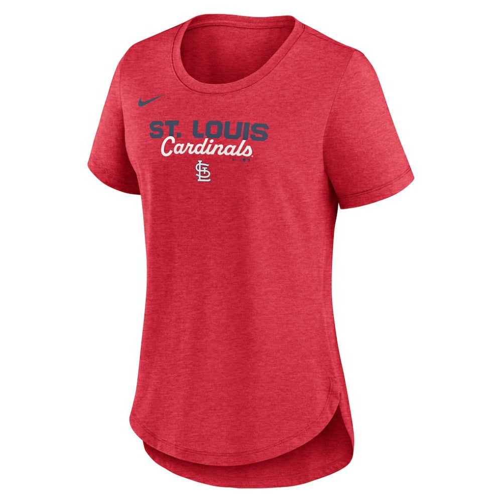 St. Louis Cardinals Nike Women's Arched Tri-Blend T-Shirt - MLB T-shirts