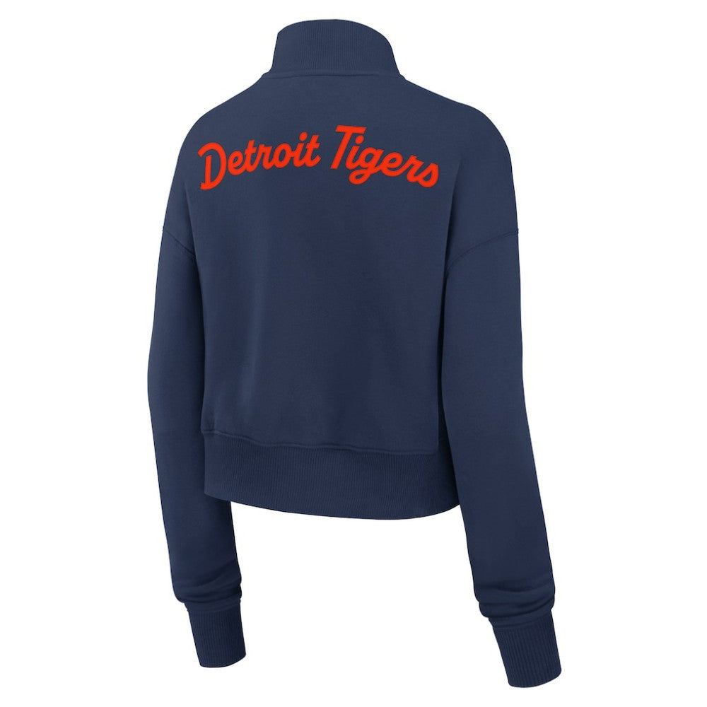 Detroit Tigers Nike Women's Primetime Phoenix Fleece Half-Zip Sweatshirt - MLB Sweatshirts