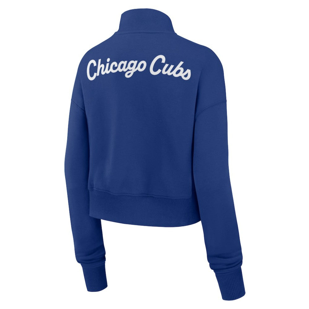 Chicago Cubs Nike Women's Primetime Phoenix Fleece Half-Zip Sweatshirt - MLB Sweatshirts