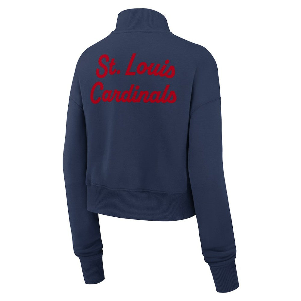 St. Louis Cardinals Nike Women's Primetime Phoenix Fleece Half-Zip Sweatshirt - MLB Sweatshirts