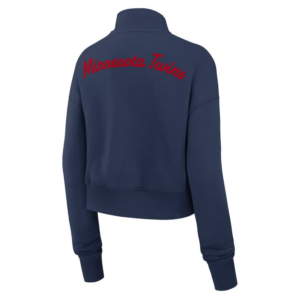 Minnesota Twins Nike Women's Primetime Phoenix Fleece Half-Zip Sweatshirt - MLB Sweatshirts