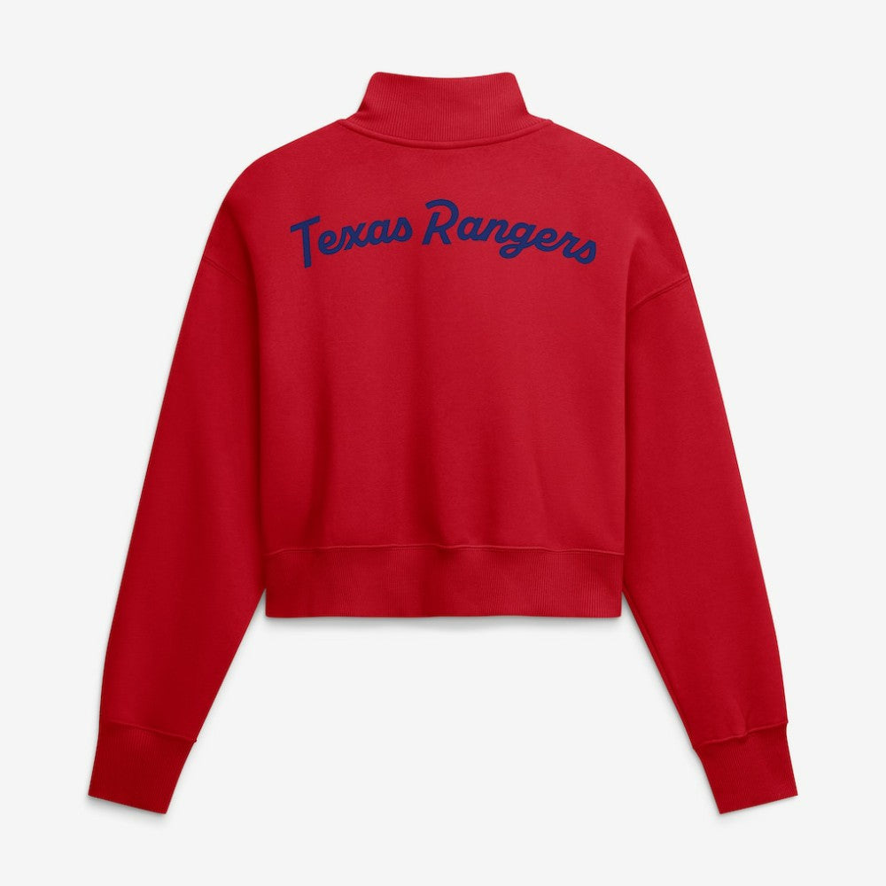 Texas Rangers Nike Women's Primetime Phoenix Fleece Half-Zip Sweatshirt - MLB Sweatshirts