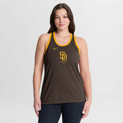 San Diego Padres Nike Women's Tri-Blend Dri-FIT Racerback Tank Top - MLB Tanks