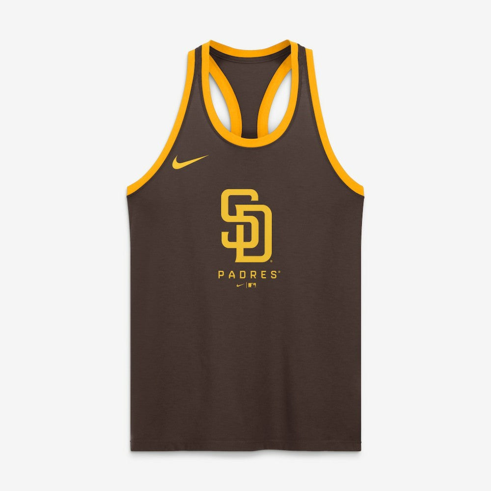San Diego Padres Nike Women's Tri-Blend Dri-FIT Racerback Tank Top - MLB Tanks