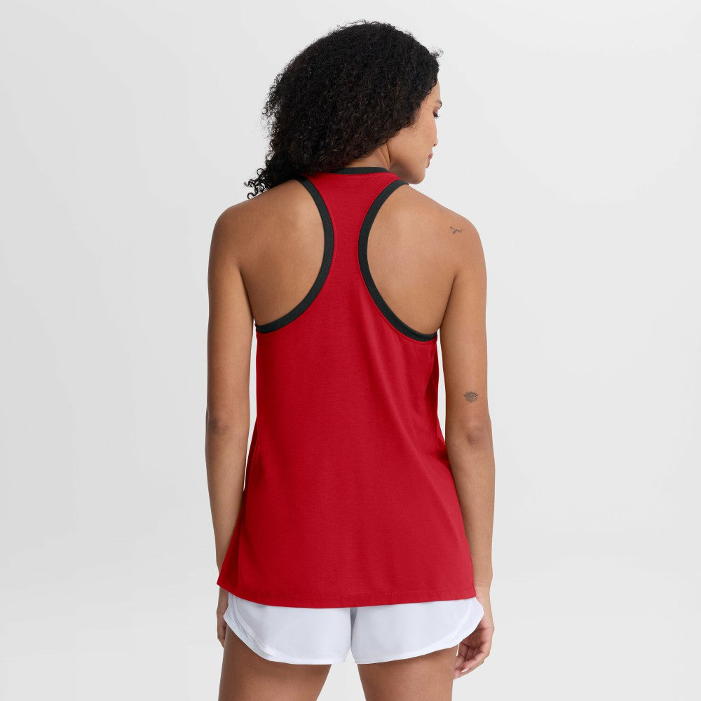 Cincinnati Reds Nike Women's Tri-Blend Dri-FIT Racerback Tank Top - MLB Tanks