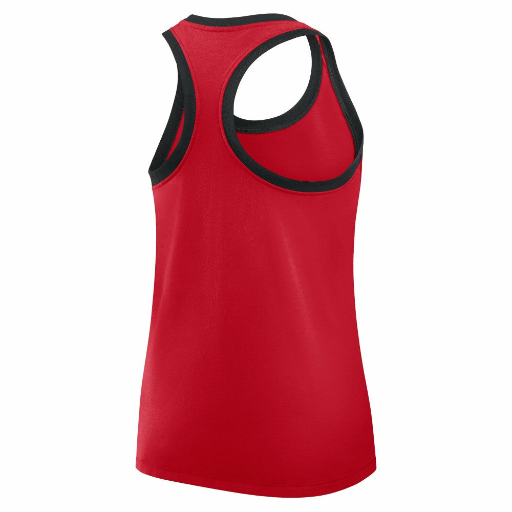 Cincinnati Reds Nike Women's Tri-Blend Dri-FIT Racerback Tank Top - MLB Tanks