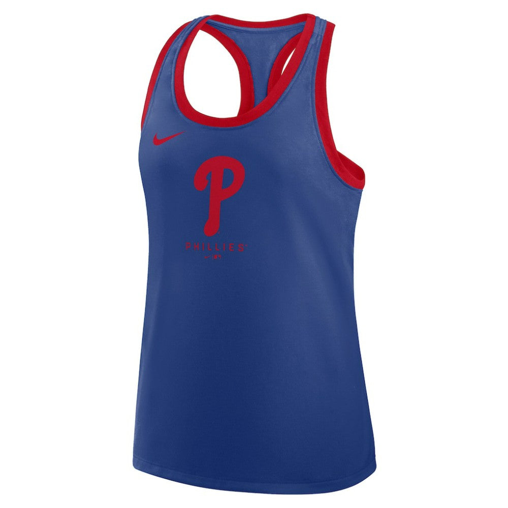 Philadelphia Phillies Nike Women's Tri-Blend Dri-FIT Racerback Tank Top - MLB Tanks